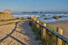 USA, Oregon, Bandon. Seastack along the Pacific Coastline Art Print